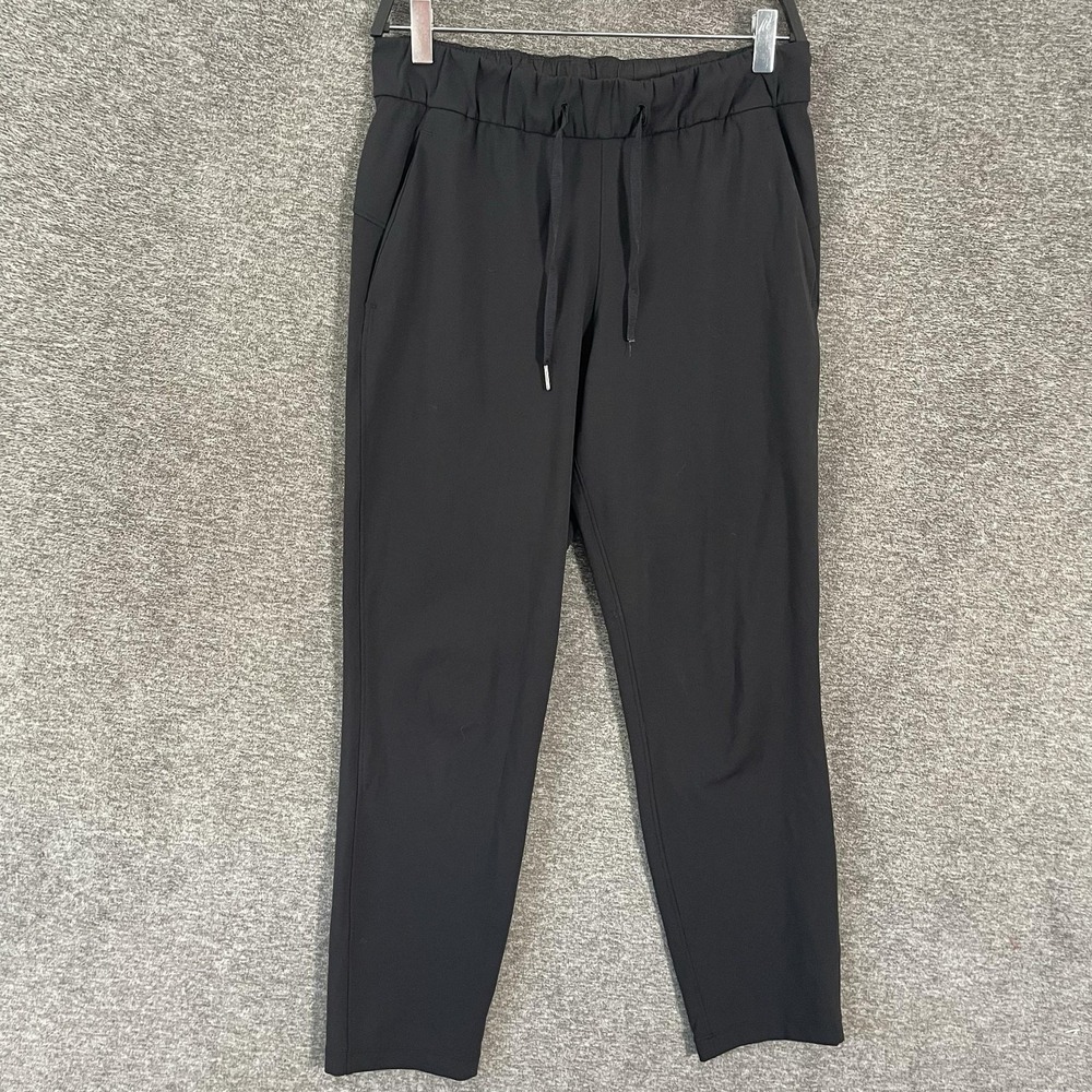 Lululemon Dance Studio Jogger Pants Womens 6 Black Woven Elastic Athletic Yoga